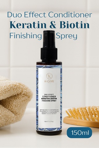 K K-care Cosmetics Keratin Biotin Kolay Tarama Saç Şekillendirici Sprey 150 ML