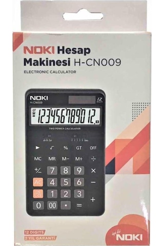 Noki H-CN009 Elektronik 12 Hane Hesap Makinesi