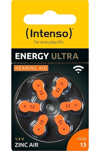 Intenso Energy Ultra 13 PR48 İşitme Cihazı Pili 6'lı