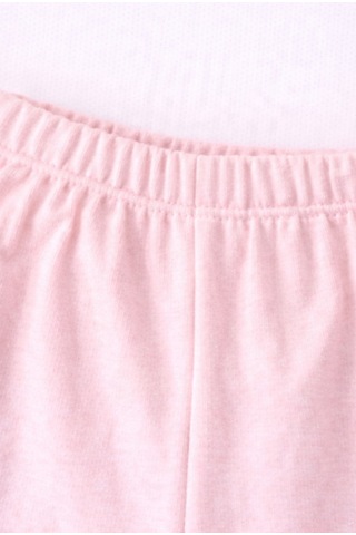 For My Baby Fitilli Kumaş 2 Li Kız Bebek Takım Şortlu Yazlık Pembe5