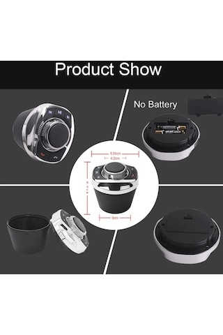 Ebitda Çok Fonksiyonlu Araba Bardak Tutucu Kablosuz Düğme Direksiyon Düğmesi Işıklı Uzaktan Kumanda Pratik Araba Aksesuarı Araba İçin Otomobil İçin