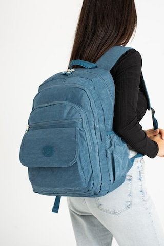 Baginn 571 Collection Klinkır Kumaş Lise Üniversite Çantası 45 x 30 Cm Çok Cepli