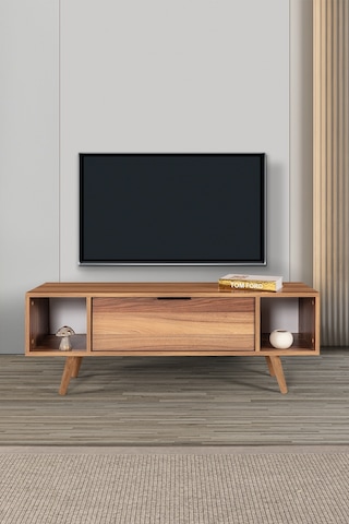 3325 Mesir 130 Cm Ahşap Ayaklı , Metal Kulplu Tv Ünitesi , Söğüt , Tv Sehpası , Salon Diğer