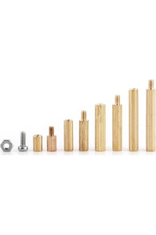 Tongxida 240 Adet Kutulu M2-m3 Bakır Standoff: Çift Yönlü Altıgen, Kartlı Devreler İçin Mekanik Ayrıcı