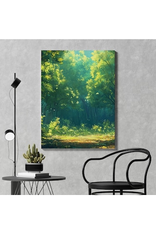 Yeşil Doğa Patikası Kanvas Tablo - Nv00293