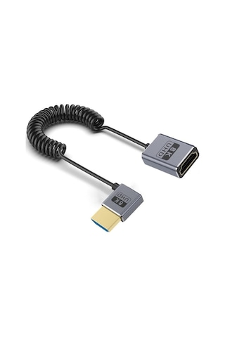 Novahub 0.7m Koaksiyel 8k 48gbps Hdmı 2.1 Kablo, Erkek - Dişi Sol Dirsek