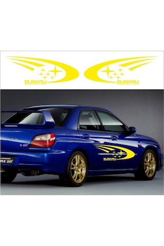 Subaru Rally Team Büyük Kapı Sağ Sol Özel Yeni Sticker Set 80 30 Cm