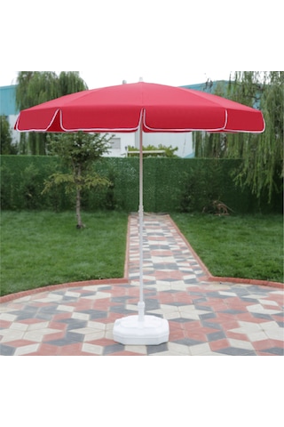 Ods Plaj Şemsiyesi 180/8 Bidonlu - Kırmızı Kırmızı