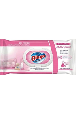 Bingo Clean Yüzey Temizlik Havlusu 96 Yaprak Sevilen Kokular 12'li Set 04123627