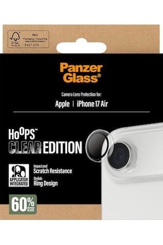 Panzerglass Hoops Apple Uyumlu iPhone Air Transparent Kamera Lens Koruyucu