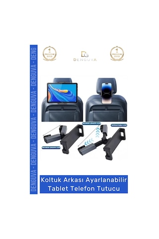Telefontutucu Araç Arka Koltuk Başlık Uyumlu 360 Derece Döner Başlıklı Ayarlanabilir Tablet Telefon Diğer