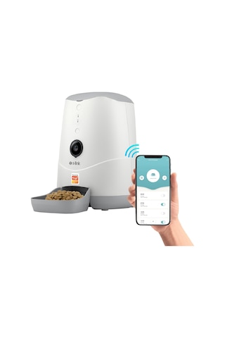 S-Link Sl-20 Kameralı Akıllı Otomatik Mama Kabı Kedi Köpek Pet Besleyici Yem Kabı Smart Feeder