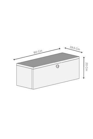 Asur 60 Cm Dresuar 100% Mdf Kumtaşı
