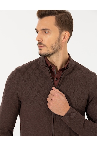 Pierre Cardin Erkek Açık Kahverengi Hırka Triko 50258802-vr160 Açık Kahverengi