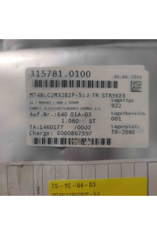 Mt48lc2m32b2p-5:j Smd Entegre