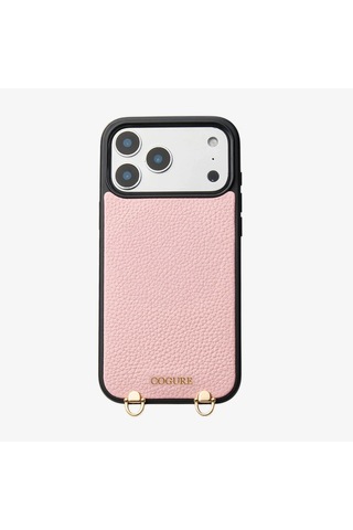 Kombinlenebilir - Apple Uyumlu iPhone 17 Pro Uyumlu Magsafe Özellikli Pu Deri Tasarım Kılıf - By Bera Lina Pembe