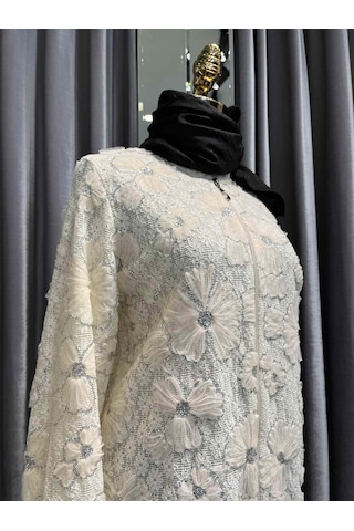 Selinada Güpürlü Giyçık - Ekru - 42 Ekru