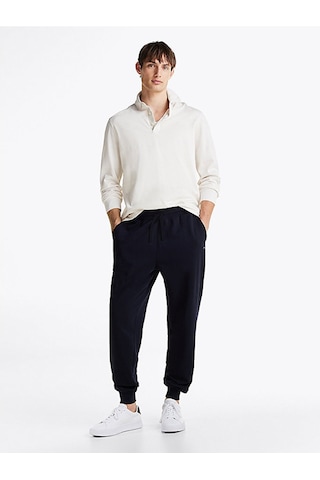 Tommy Hilfiger Essentıal Terry Sweatpants Erkek Mavi Eşofman Altı - Mw0mw37236