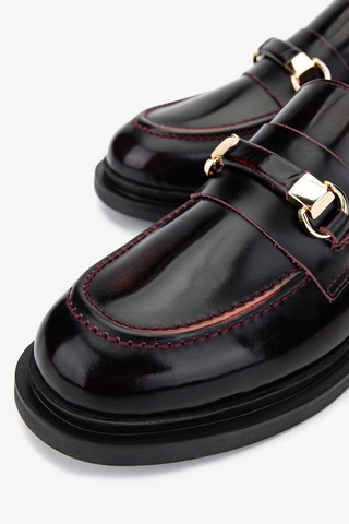 Valmenti Kadın Bordo Loafer Ayakkabı 858 01 Bn Ayk Sk24-25 Bordo Acma Bordo