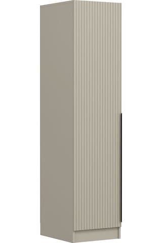 Minar Kale 1 Kapaklı Dolap Çizgili Mebran 210cm - Kumtaşı/kumtaşı - Raflı Kumtaşı