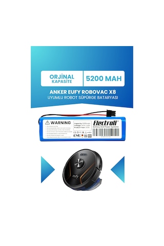 Anker Eufy Robovac X8 Batarya 5200mah Pil Robot Süpürge Batarya
