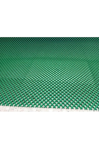 Pvc Paspas 120 X 450 Cm Yeşil Banyo Kaymaz Yer Zemin Matı S-mat Zincir Desen Çok Renkli