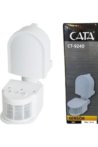 Cata Ct-9240 Duvar Tipi 180 Derece Hareket Algılayıcı Sensör