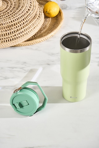 Emsan Star Ice Pipetli Çelik Sızdırmaz Termos Mint 900 Ml Yeşil