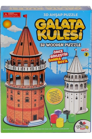 8210 Galata Kulesi Ahşap 3d Puzzle