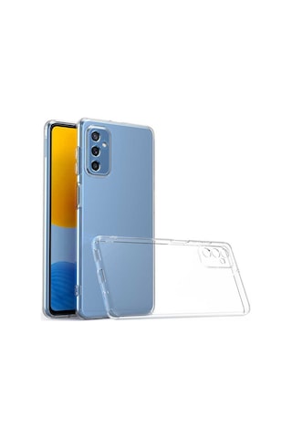 Zore Samsung Galaxy Uyumlu M52 Kılıf Omsy Kamera Korumalı Süper Silikon Kapak - Renksiz