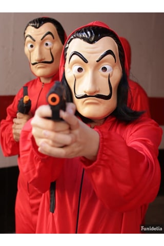 Dilekkostum La Casa De Papel Yetişkin Kostümü Salvador Dali Maskesi Dahil