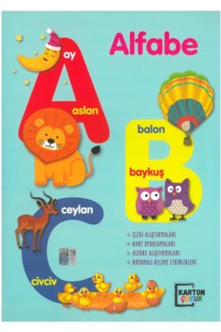 4e Alfabe A-b-c 80 Sayfa Karton Kapak