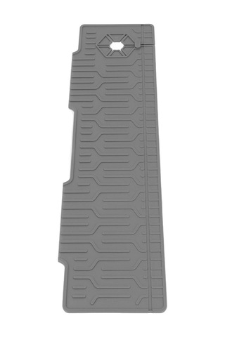 Vkemall 60cm Uzunluklu Silikon Lavabo Matı, Çift Taraflı Kullanım, Su Tükenmesini Engeller, Ev & Banyo İçin, Gri Gri