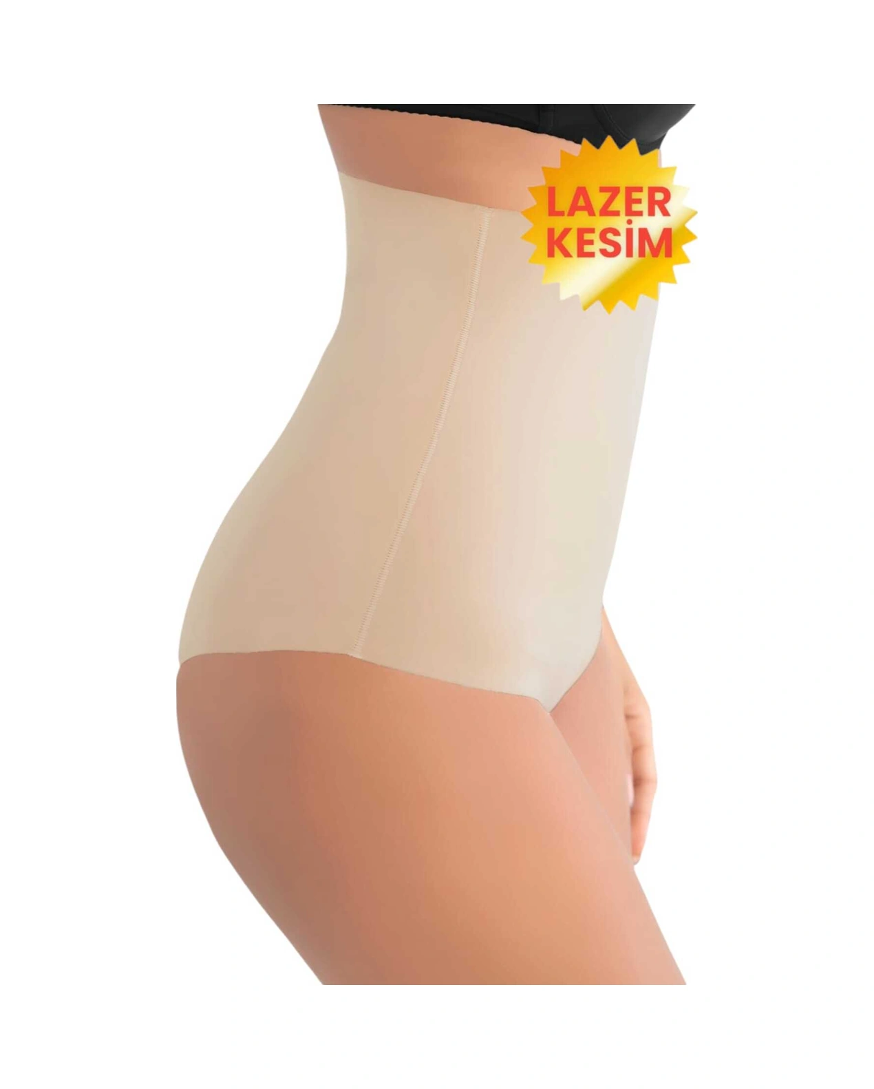 Tezzgelsin Kadın Lazer Kesim Ve Toparlayıcı Yüksek Bel Slip Korse Ten Rengi