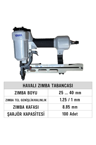 Yama YAT-9240 Havalı Zımba Tabancası 25-40 MM