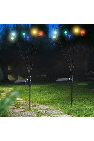 Tongxida Abs+paslanmaz Çelik Sallayan Bahçe Işığı, 6 Kafa, Led Renkli, Otomatik, Güneş Enerjisi, Ip65, Bahçeler İçin