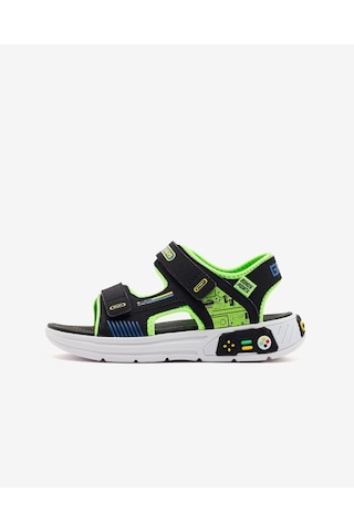 Skechers Power Splash Büyük Erkek Çocuk Siyah Sandalet 402271l Bklm Siyah