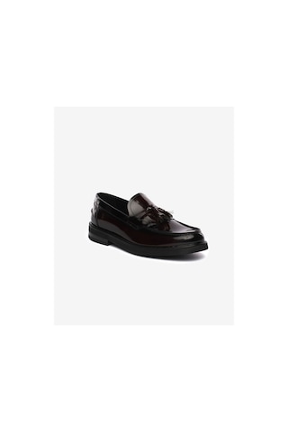 Greyder Erkek Bordo Hakiki Deri Loafer Ayakkabı 5k1ua64729 Bordo Acma