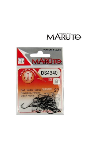 Maruto Ds4340 Reversed Ringed Olta İğnesi Black Nickel