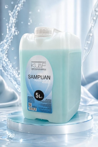 Kuaf Profesyonel Keratinli Tropikal Şampuan 5 Litre Mavi X 4 Adet 1 Koli