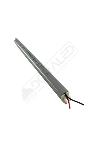 Ultra Slim İnce Parmak Led Adaptör 12 Volt 5 Amper 60 Watt 30x2x2cm Beyaz