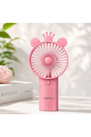 Hepu Hp-f05 Şarjlı Mini El Vantilatörü Usb Taşınabilir El Fanı Sessiz 3 Kademeli Çocuk Ve Yetişkin U