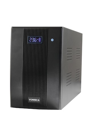 D-2000 2000va Lcd Kesintisiz Güç Kaynağı Line Interactive 2x12v 9ah Ups Ofis Kamera Sistem Çoklu Cihaz