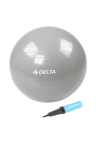 Delta 65 Cm Gümüş Renk Pilates Topu + Pompa Jrs660