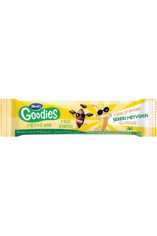 Hero Goodies Muz Kakao Meyve Bar 30g X15