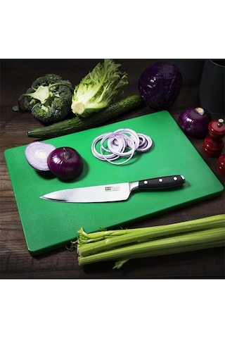 Türkay 50x30x2 Cm Polietilen Kesme Tahtası Kesim Levhası Yeşil 4733