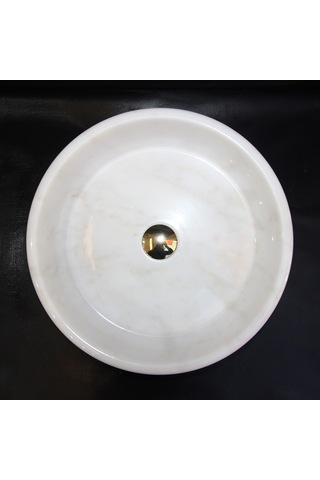 Afyon Kristal Beyaz Silindir Lavabo