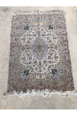 El Dokuma İpek Yün İran Tebriz Halı 210x150cm 002