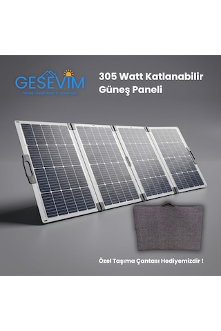 305 Watt Taşınabilir Katlanır Güneş Paneli