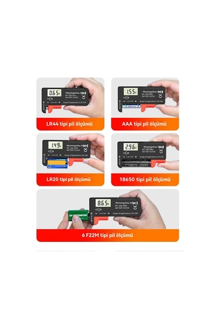 Pil Ölçüm Cihazı Doğrudur Ve Led'in Taşınması Kolaydır. 1 Adet